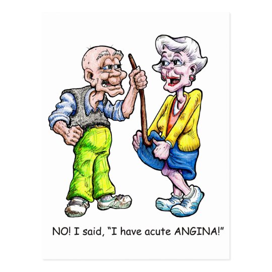 Acute Angina Postcard | Zazzle.com