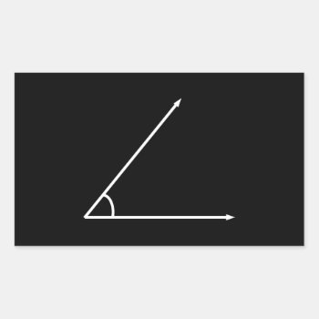 Acute Angle Rectangular Sticker by schoolz at Zazzle