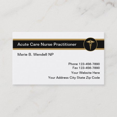 Acute Care Nurse Practitioner Appointment Card