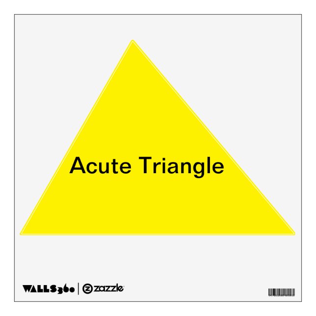 Acute Triangle Wall Decal (Front)