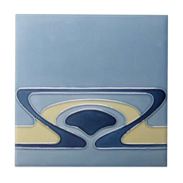 AD001 Art Deco Reproduction Ceramic Tile (Front)
