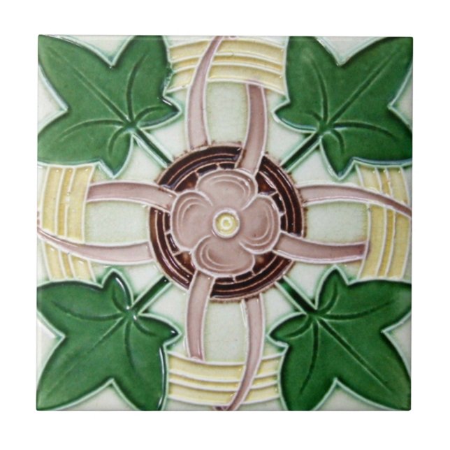 AD010 Art Deco Reproduction Ceramic Tile (Front)