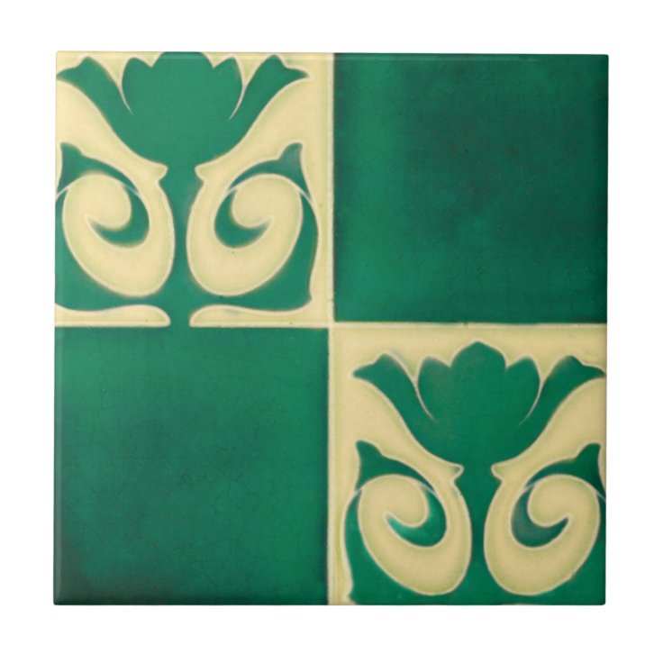 Ad019 Art Deco Reproduction Ceramic Tile Zazzle 