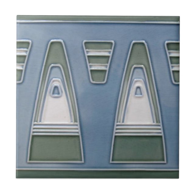 AD047 Art Deco Reproduction Ceramic Tile (Front)