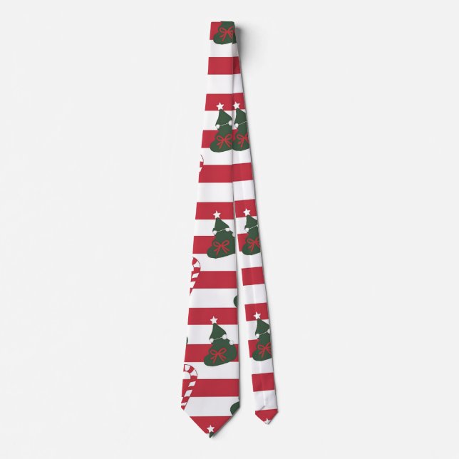 AD 003 - Christmas digital pattern Neck Tie (Front)