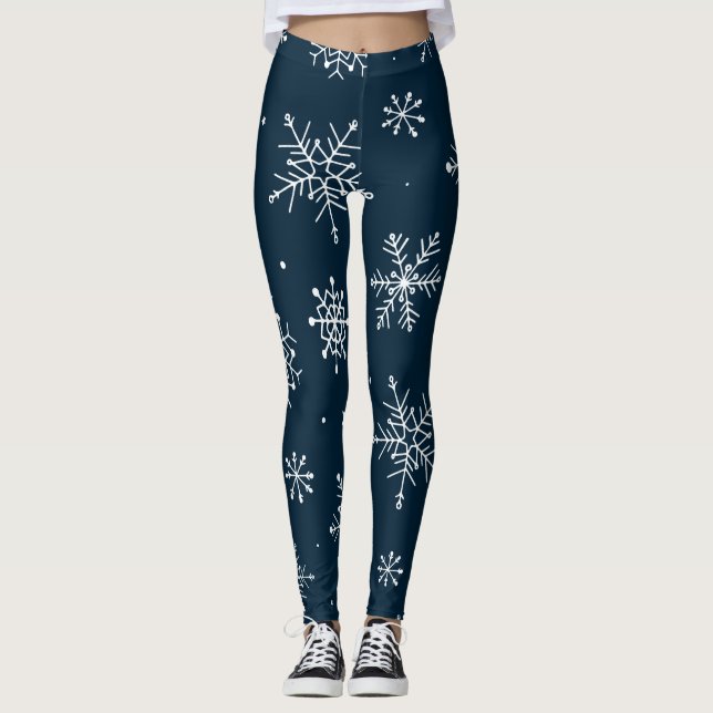 AD 007 - Christmas digital graphic pattern Leggings (Front)