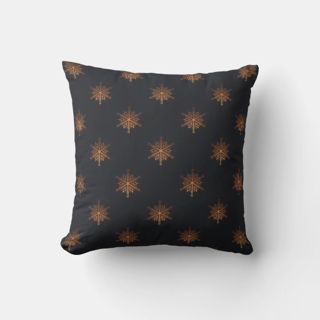 AD 012 - Christmas digital graphic pattern Throw Pillow (Front)