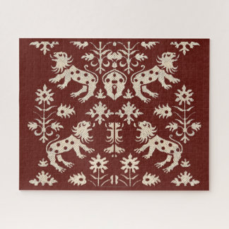 AD 1200s speckled lions print Jigsaw Puzzle