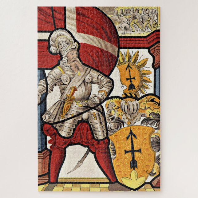 AD 1600 Swiss soldier Jigsaw Puzzle (Vertical)