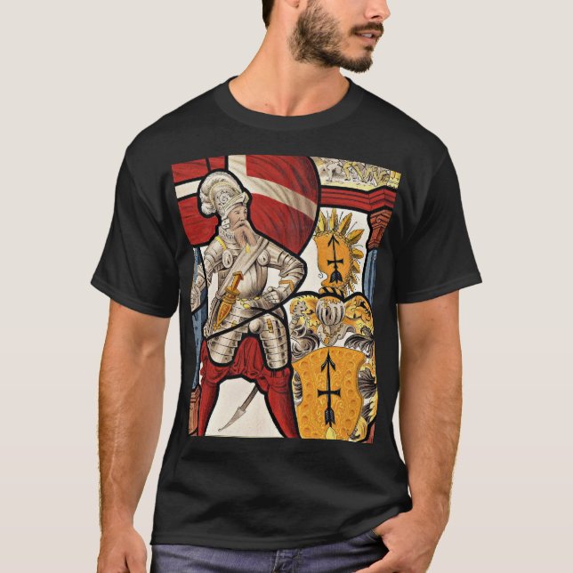 AD 1600 Swiss soldier print T-Shirt (Front)