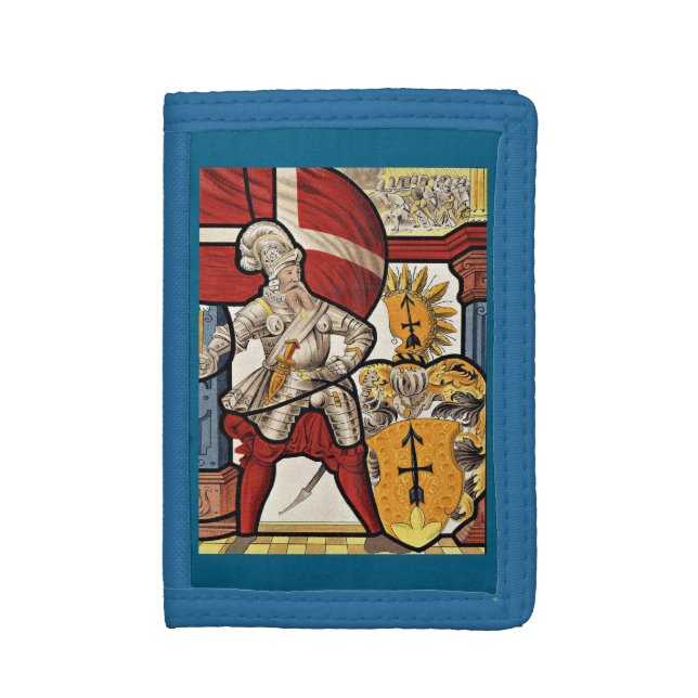 AD 1600 Swiss soldier print Trifold Wallet (Front Vertical)