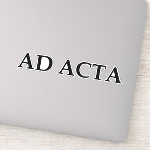 Ad acta sticker