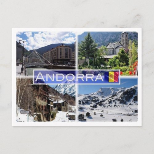 AD Andorra mountains _ Postcard