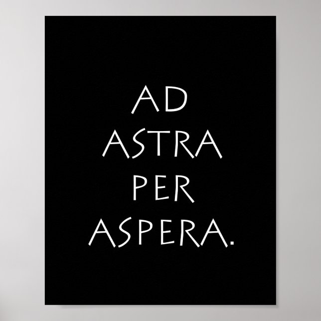 Ad astra per aspera poster (Front)
