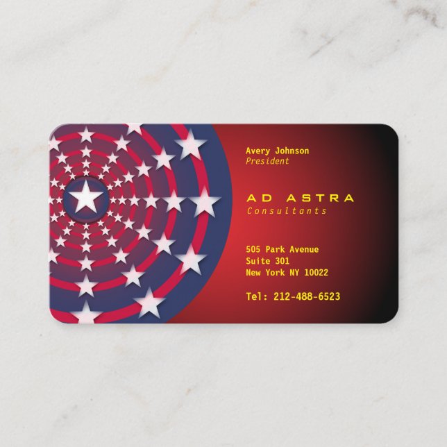 Ad Astra Standard, 3.5" x 2.0" Business Card (Front)