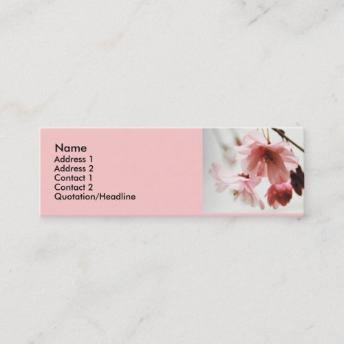 AD- Cherry Blossom Profile cards Business Card