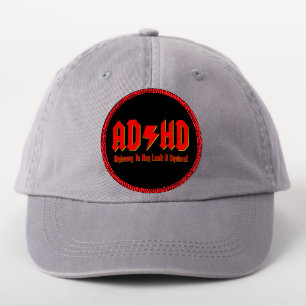 AD HD Highway To Hey Look A Squirrel Funny Rock Patch