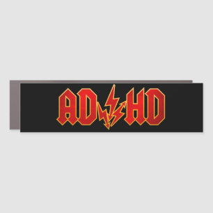 "AD/HD" rock Car Magnet