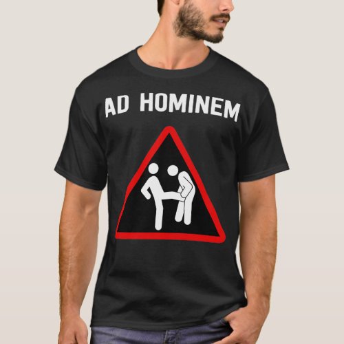 Ad Hominem Fun Philosophy Logic Design Classic TSh T_Shirt
