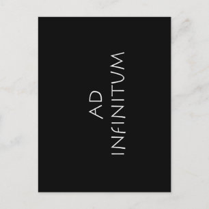 Ad infinitum postcard