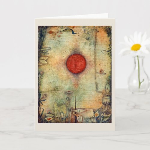 Ad marginem _ Paul Klee _ abstract art painting Card