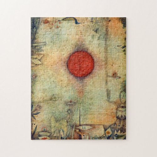 Ad marginem _ Paul Klee _ abstract art painting _ Jigsaw Puzzle