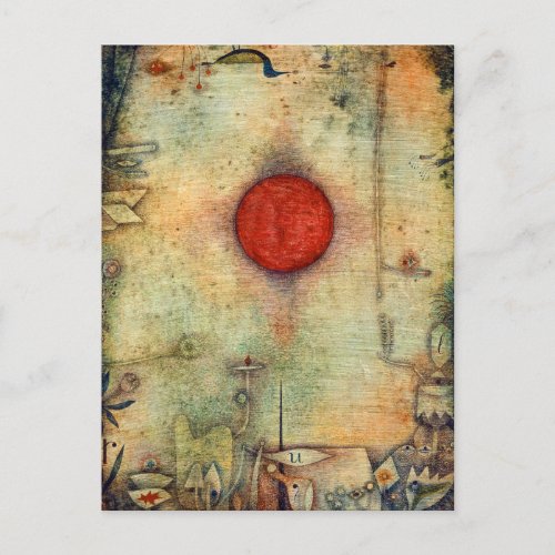 Ad marginem _ Paul Klee _ abstract art painting  Postcard