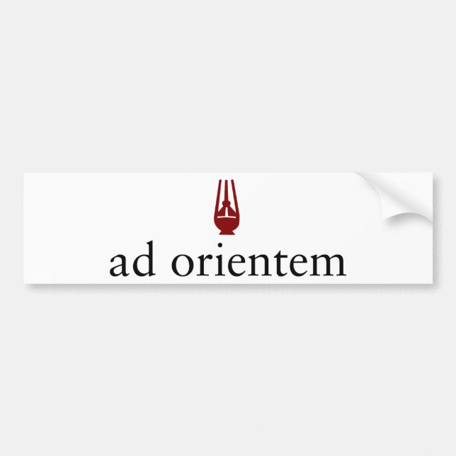 Ad Orientem Bumper Sticker (Front)
