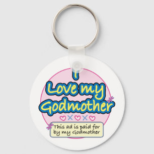 Ad paid for by my Godmother pk Keychain