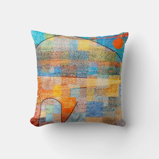 Ad Parnassum, Paul Klee Throw Pillow (Front)