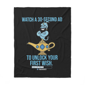 Ad supported magic the genie collection fleece blanket