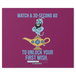 Ad supported magic the genie collection wrapping paper