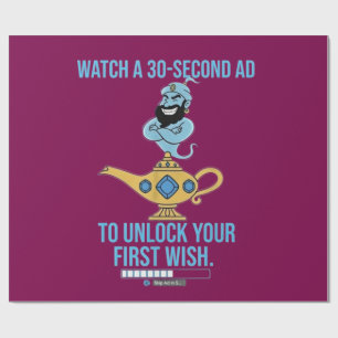 Ad supported magic the genie collection wrapping paper