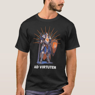 AD VIRTUTEM Knights Templar Motto T-Shirt