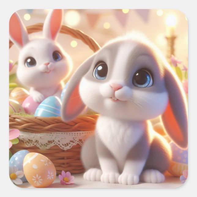 Ada and Xandyr Square Sticker (Front)