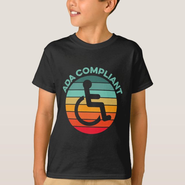 ADA Compliant Accessibility Compliance Disabled Ac T-Shirt (Front)