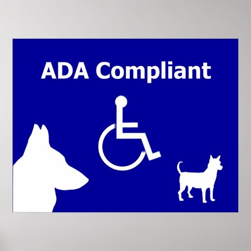 ADA Compliant Poster | Zazzle