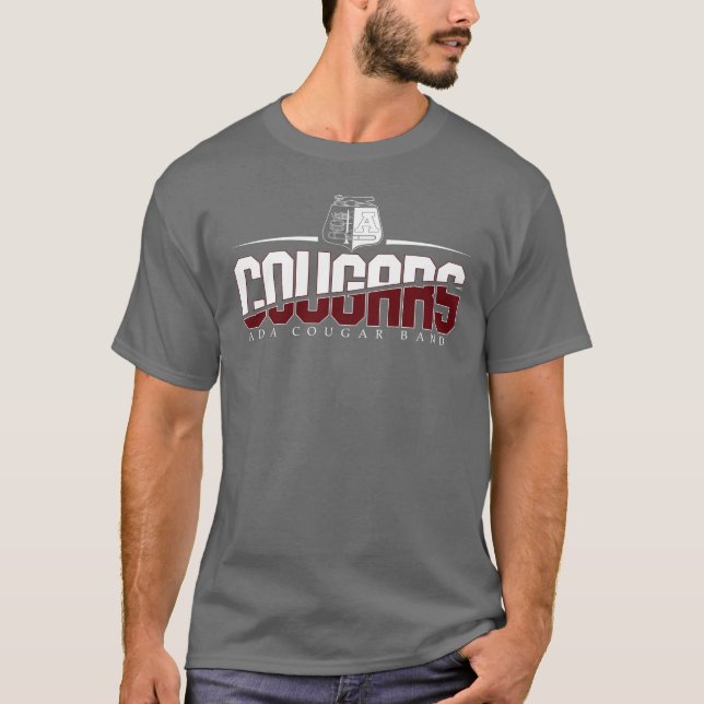 Ada Cougar Band Classic Gray T-shirt (Front)