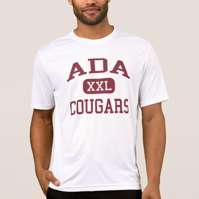 Ada - Cougars - Junior High School - Ada Oklahoma T-Shirt (Front)