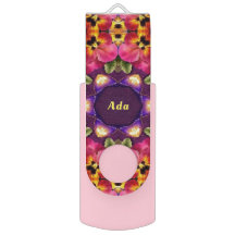 ADA ~ EASTER Pansy Pattern ~Personalized 
