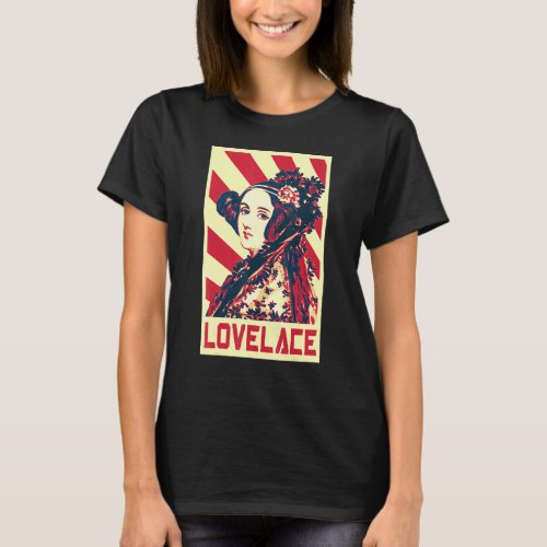 Ada Lovelace British Flag Propaganda T_Shirt