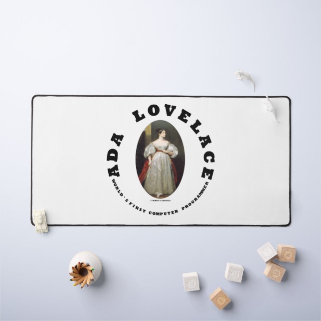 Ada Lovelace World's First Computer Programmer Desk Mat (Kids Table)