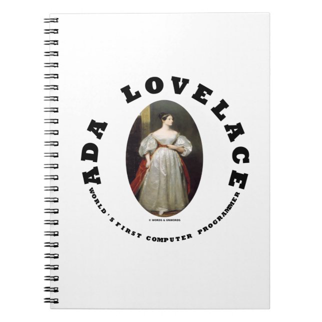 Ada Lovelace World's First Computer Programmer Notebook (Front)