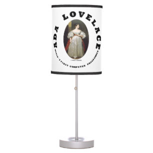 Ada Lovelace World's First Computer Programmer Table Lamp