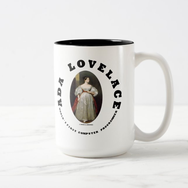Ada Lovelace World's First Computer Programmer Two-Tone Coffee Mug (Right)