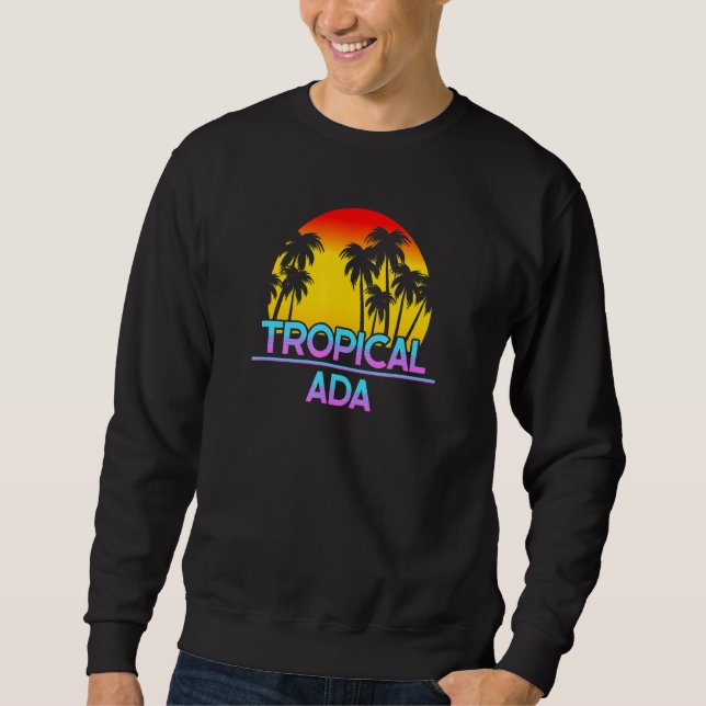 Ada Michigan Funny Ironic Weather Sweatshirt (Front)