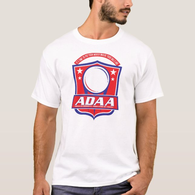ADAA Dodgeball cult movie T Shirt (Front)