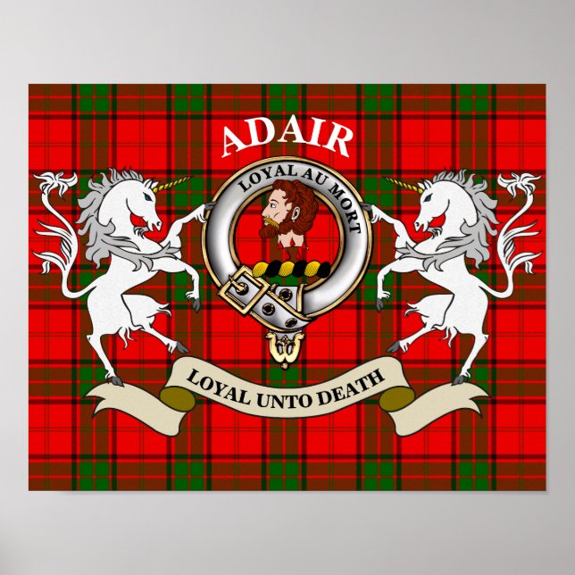 Adair Clan Badge Poster (Front)