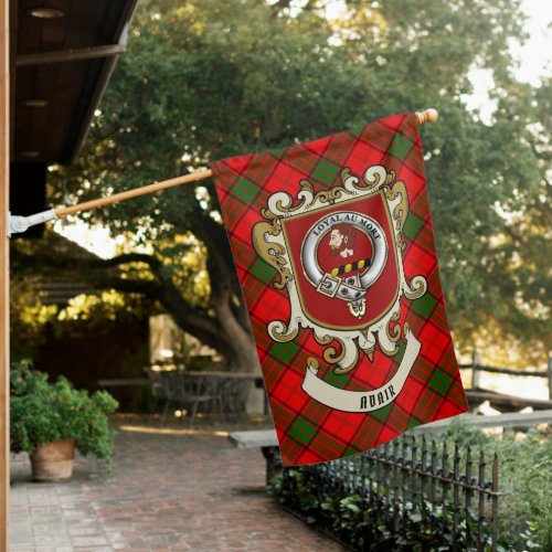 Adair Clan Badge & Tartan Personalized House Flag
