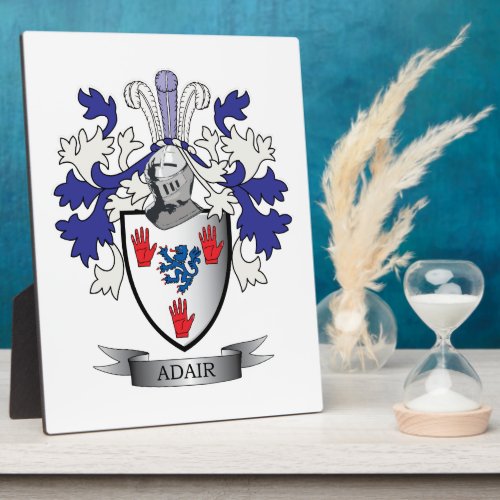 Adair Family Crest Coat of Arms Plaque